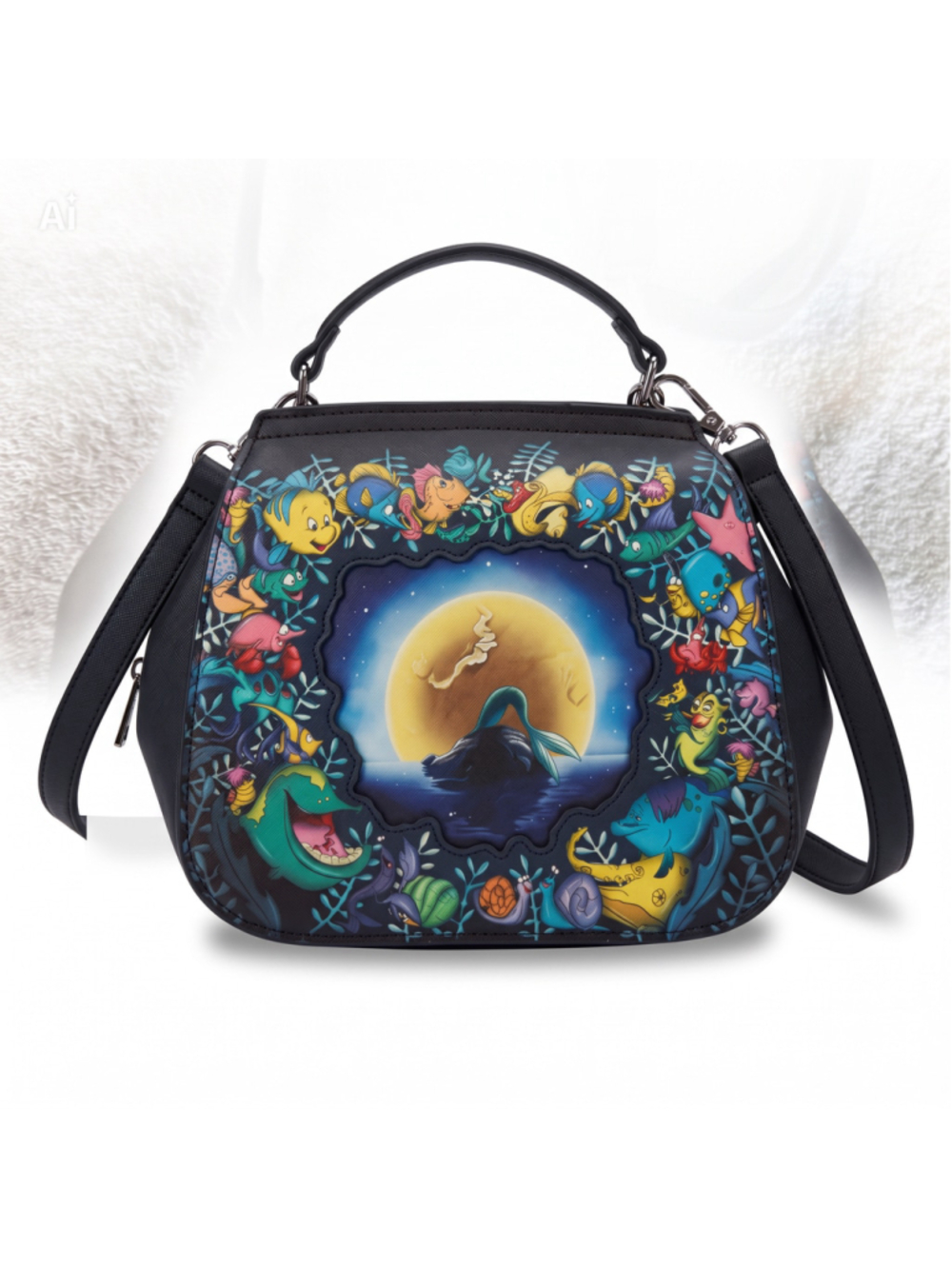 Women's Loungefly Disney The Little Mermaid Moonlight Convertible Mini Backpack